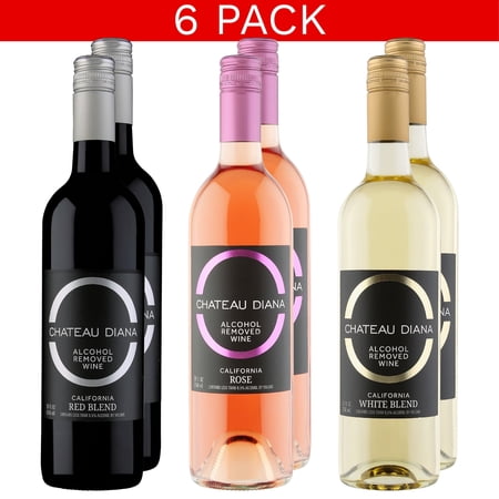 Chateau Diana Zero Alcohol California Wine Blend Mix - 6 Pack
