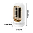 MERILER White Mini Home Heater with LongLasting Constant Temperature