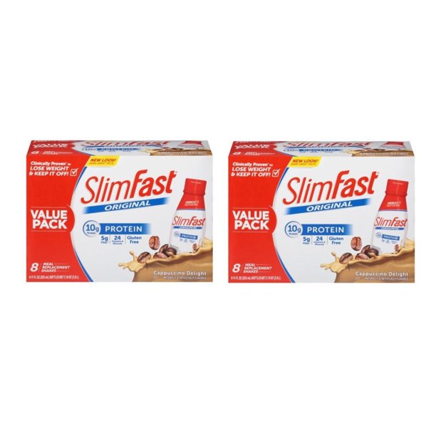 SlimFast Original Cappuccino Delight Meal Replacement Shakes 811 fl