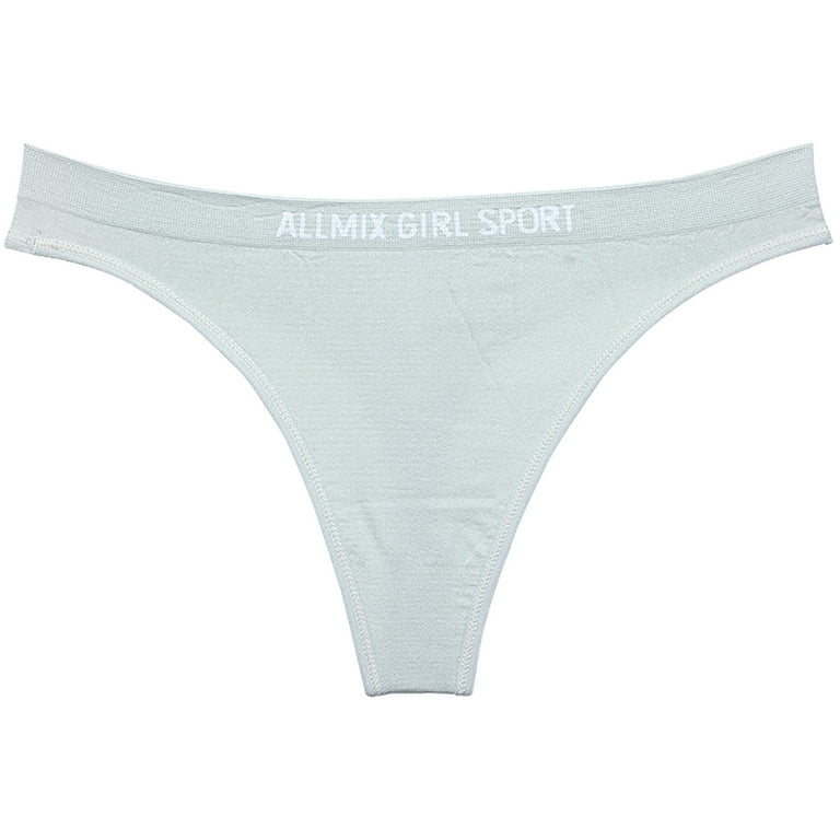 AnuirheiH Women Sexy Panties Sports Striped Low Waist Seamless Minimalist  Thong M-L 4$ off 2nd item