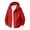 Red, variant on Men's Waterproof Jacket Windproof Hooded Stand Collar Zipper Pockets Breathable Camping Jackets Red Size XL