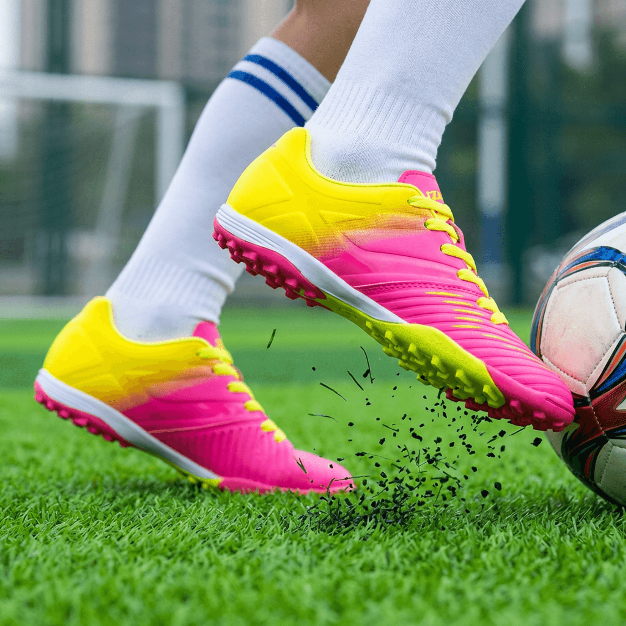 Vizari Liga Turf Soccer Cleats For Boys and Girls | Kids Turf Soccer Shoes With Lightweight Breathable Upper | Soccer Cleats With Durable Molded Rubber Outsole for Optimal Traction