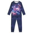 thumbnail image 5 of DISNIMO Blue Axolotl Pajama Set for Kids 11-12 Years Boys Pajamas 2 Piece Set for Kids Pjs Boys Long Pjs for Girls Crewneck Pajama Set Kids Loungewear Set Boys Pj Sets, 5 of 7