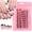 black, variant on 2026 Latest Design 60Pcs Medium Square Pink French Tip Press On Toenails, Full Cover Acrylic Glue On Fake Nails, DIY Pedicure Decor for Women Daily & Party Nail Art