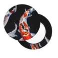 thumbnail image 2 of Bingfone Tricolor Koi Fish Trio Padded Round Bar Stool Cover Cushion with Elastic Fabric Round Chair Seat - Tricolor Koi Fish Trio, 2 of 7