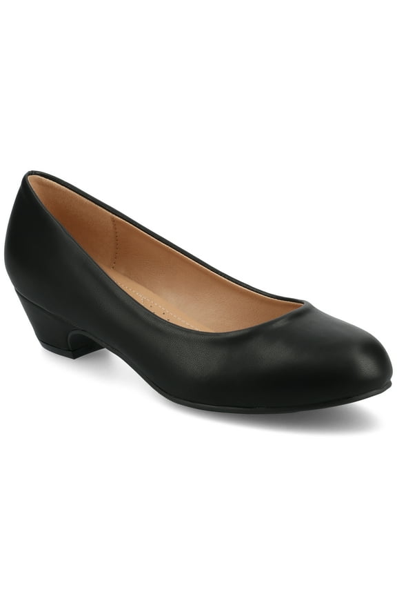 Womens Saar Comfort Insole Round Toe Block Heel Pumps
