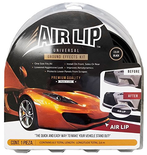 8 x 6 Universal Ground Effects Air Lip Kit Black 