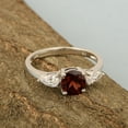 thumbnail image 4 of 0.10 Ctw Garnet Gemstone 925 Sterling Silver Love Mother's Day Gift Ring, 4 of 5