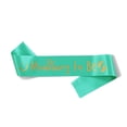 thumbnail image 1 of Billuyoard Faja de satén suave para usar para fiesta de bodas Diviértete Sé faja de satén Novia para ser equipo Fácil de limpiar Kits de decoración para fiestas Oro verde, tipo 6 30 pulgadas, 1 of 6