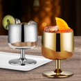 thumbnail image 2 of Unbreakable Metal Wine Tumblers Home Bar, Stainless Steel Stemmed Goblets Drinkware, for Outdoor Party Wedding, 2 of 5