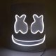 thumbnail image 1 of Máscara de goma EVA luminosa con LED y 100 sílabas eléctricas para DJ con malvavisco, 1 of 5
