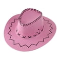 thumbnail image 4 of TTUHYWXI Cowboy Hats for Kids Boys Girls Western Cowgirl Hat Party Hats Toddler Cowboy Hats (2-6 Years, Pink), 4 of 4