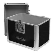 Odyssey Cases KLP1-BLK New Black Krom Series DJ Road Case Holds 70 Lp Foam-Lined