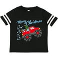 thumbnail image 3 of Inktastic Merry Christmas Santa Drives a Monster Truck Boys or Girls Toddler T-Shirt, 3 of 5