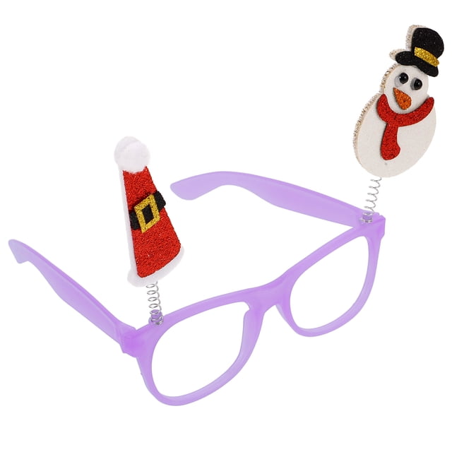 KAKOWELY Gafas para fiesta navideña - Marcos para gafas navideñas, accesorios para fotos de disfraces navideños y decoraciones para fiestas navideñas