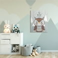 thumbnail image 2 of Stupell Industries Be Wise Quote Loveable Owl Snowy Mountains,36 x 48,Designed by AE Design, 2 of 6