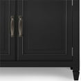thumbnail image 4 of Connaught 40 inch Wide Solid Wood Traditional Entryway Storage Cabinet in Black, 4 of 7