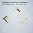 thumbnail image 1 of SMA Cable coaxial de RF Coaxial SMA Femenino A Ángulo Recto SMA SMA Cable de Puente de RF Masculino 20 cm, 1 of 7