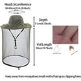 thumbnail image 2 of Bee Keeping Beekeeper Veil hat gnats Insect Bug Mosquito Fishing Gardening Cap with Head net Netting mesh Hood for Men Women 1Pack, 2 of 7