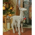 thumbnail image 3 of Northlight 26" Ivory and Brown Reindeer Twine Christmas Decoration, 3 of 3