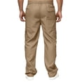 thumbnail image 4 of ORQ Men Solid Casual Multi Pocket Loose Straight Tube Outdoor Work Pants, 4 of 4