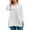 II#-White, variant on JULMCOMO 2024 Khaki Plus Size Shirts for Women Dressy Long Sleeve Crew Neck Shirts Business Casual Basic color Pullover Loose Oversized Tee Shirts Khaki 2XL