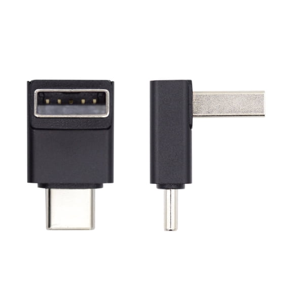 CY Down Angled USB3.0 Type A Male to USB 3.1 Type C Male Data 10Gbps Charge Adapter 90 Degree for Laptop Phone