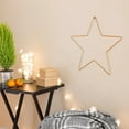 thumbnail image 5 of ADDHAT Golden Iron Star Ornament, Eye-Catching Hanging Christmas Decor for Walls, 5 of 5