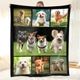 thumbnail image 4 of Personalised Blanket 76x100cm,Custom Blanket with Words Picture Collage Customized Blankets,Birthday Xmas Souvenir Gifts Personalized Throw for Father, Mom, Kids, Dogs, Friends or Lover, 4 of 6