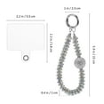 thumbnail image 3 of Miangastore Phone Charm Bead Phone Wrist Strap Phone Case Charm Rhinestone Cell Cell Phone Chain Phone Bracelet Strap Phone Chain Wristlet, 3 of 9