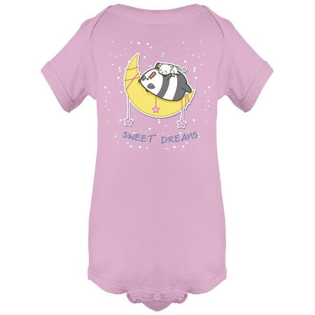 

Panda And Cat Sleeping On Moon Bodysuit Infant -Image by Shutterstock 18 Months