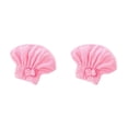 thumbnail image 4 of Toalla absorbente Billuyoard para el cabello de secado rápido Gorros rosa 29*30 2Conjunto, 4 of 6