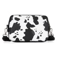 thumbnail image 3 of Bandolera Montana West Wrangler de piel vegana negra con estampado de vaca, 3 of 6