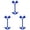 Blue, variant on Fishbone Tent Stakes, Aluminum Ground Anchor Peg, Canopy Rope Buckle 3 × 1.4 Inch Lengthened Deck Nail Secure Camping Tent Hiking Sun Shade Outdoor Yard Stable Installation Hardware Fitting,Black