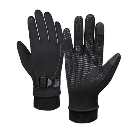 

Fesfesfes Outdoor Gloves Movement Windproof Touch-screen Gloves Men Women Plush velvet Thicken Gloves Clothes Sale