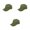 Green, variant on 3 Pack Baseball Caps Classic Adjustable Hats for Everyday Wear (Yellow)