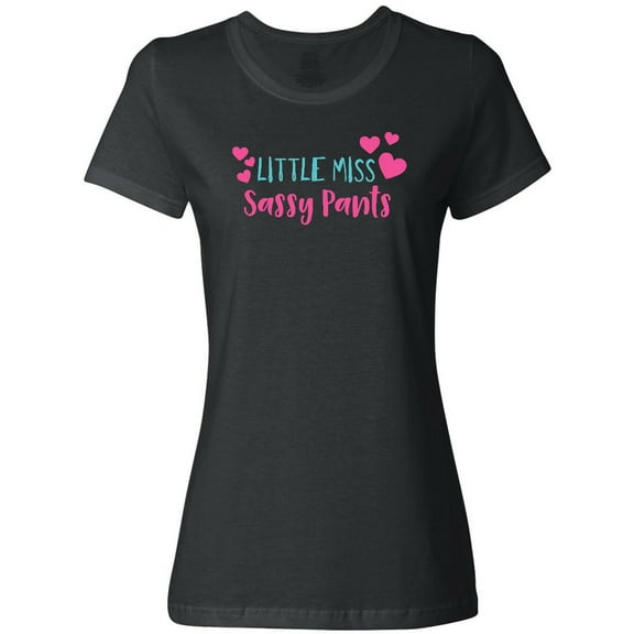 Inktastic Little Miss Sassy Pants, Sassy, Sassy Girl, Hearts Women's T-Shirt