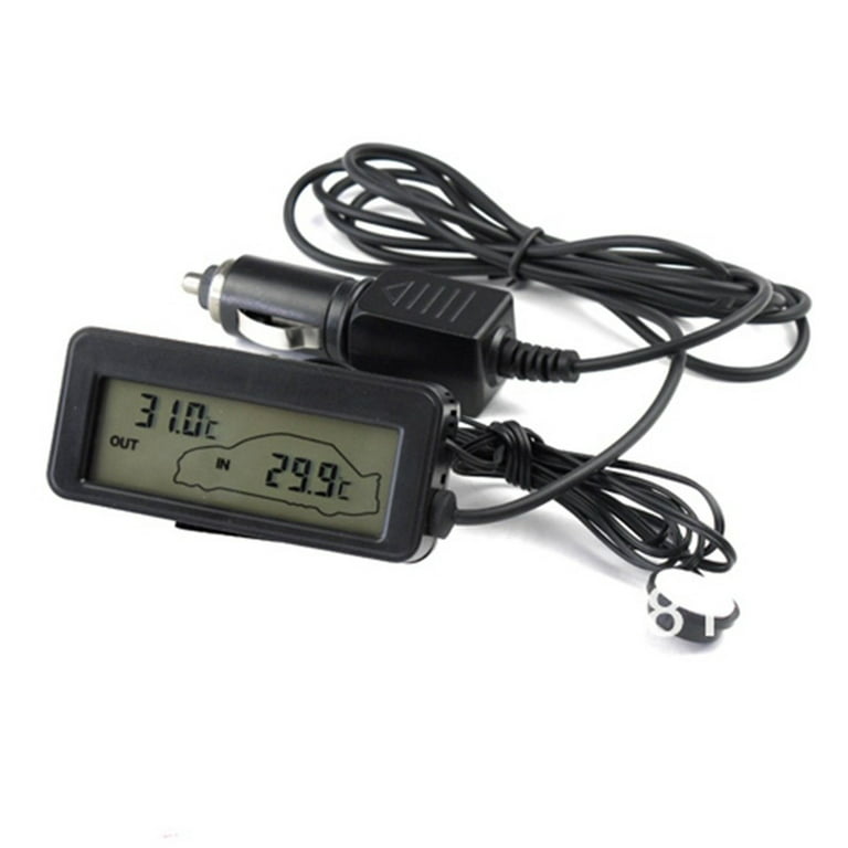WINOMO Car Digital Thermometer Indoor LCD Temperature Gauge for Sedan SUV  Truck Rv