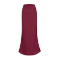 thumbnail image 2 of Slim Fit Ruched Pencil Skirts For Women High Waisted Elastic Band Bodycon Shirring Skirt With Plus Size Maxi Length, 2 of 5
