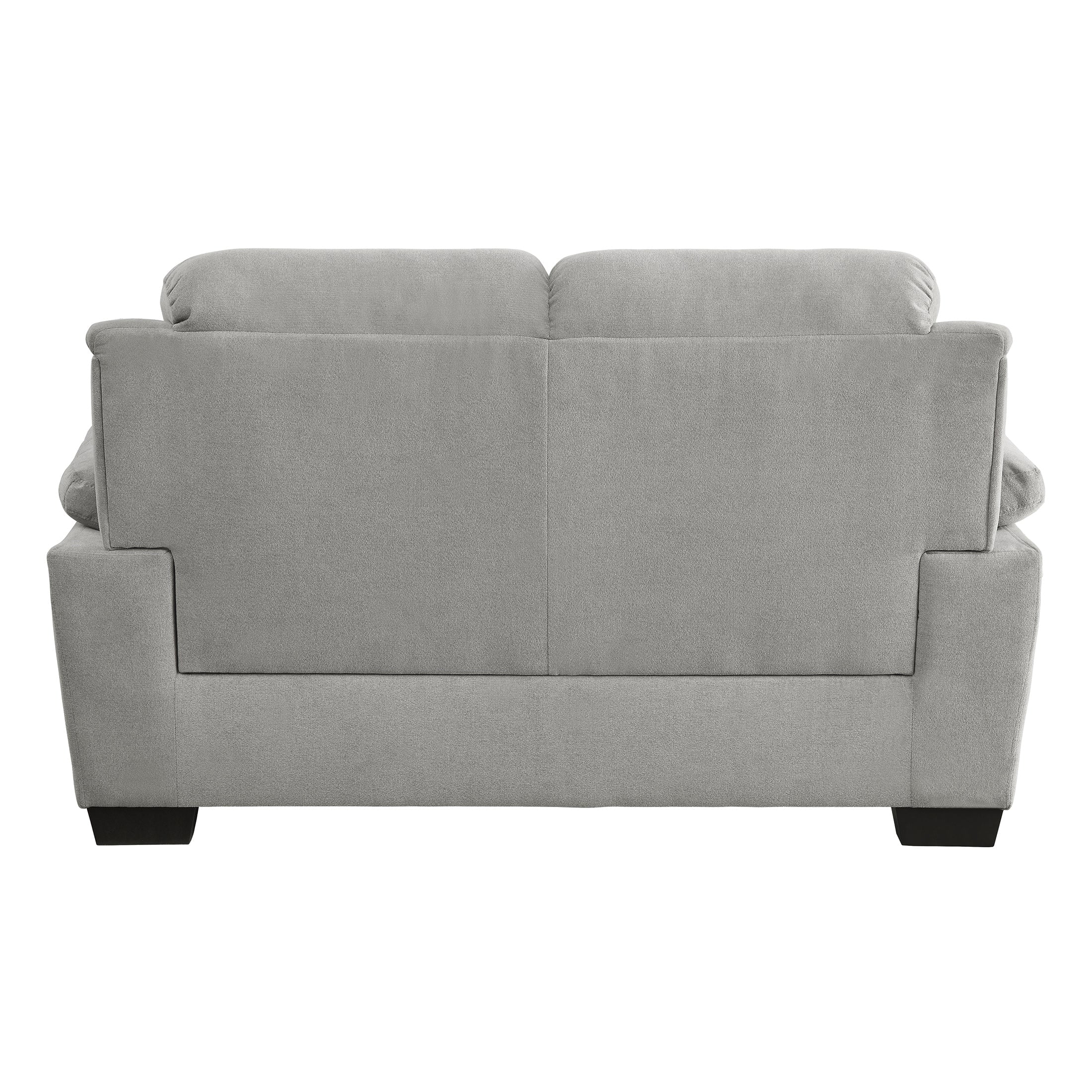 OakvillePark Milford Fabric Upholstered Living Room Loveseat, Light Gray
