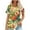 Yellow, variant on Enjoytime Blouses for Women Dressy Casual Fashion Flower Graphic Short Sleeve Scoop Neck T Shirts Tops Summer Loose Soft Dailywear Streetwear Women Summer Vacation Outfits 2025