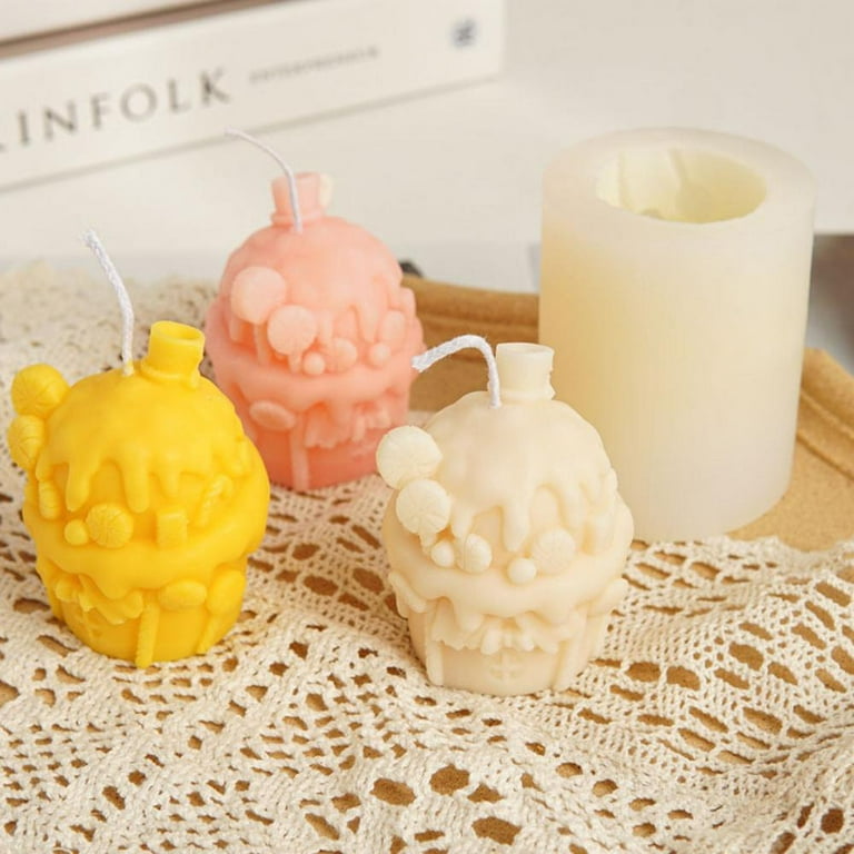 Candle Molds for Candle Making, 3D Silicone Bee Wax Candles Valentine's Day  DIY Gifts for Her