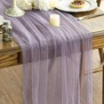 thumbnail image 1 of Dusty Rose Gauze Table Runner 120 Inch 10FT, Seasonal Sheer Chiffon Cheesecloth Kitchen Dining Holiday Birthday Table Decor for Home Party, 1 of 8