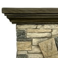 thumbnail image 4 of LIVILAND 40" Magnesium Oxide Freestanding Electric Fireplace in Brown, 4 of 8