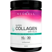 NeoCell Super Collagen with Aloe; Collagen Type 1 and 3; Supports Healthy Hair, Skin and Nails; Keto Certified, Gluten Free; Unflavored Powder; 10 g Collagen/Serving; 30 Servings; 10.6 Oz.*