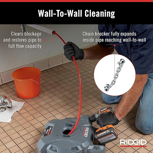 Ridgid Cordless Drain Cleaning Machine,8 lb 74978 - Walmart.com