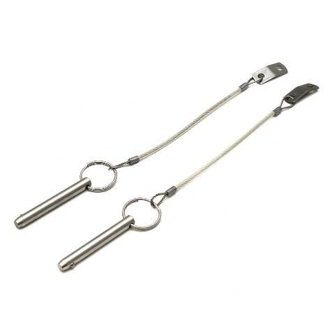 Boat Bimini Top Quick Pin | Pull w/ Tether 5/16 x 2 1/2 Inch (Pair)