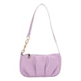 thumbnail image 1 of Sywqhk Bolso Pequeño Informal Con Cadena Plisada Para Mujer, De Color Sólido, Para Axilas (Púrpura) Sywqhk Para estrenar, 1 of 7