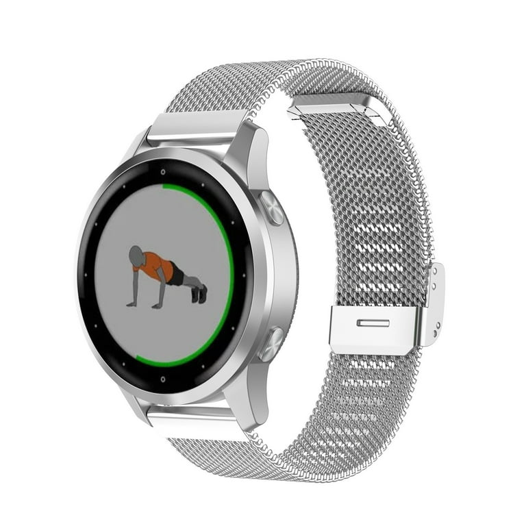 Suitable For Garmin Vivoactive 3 Metal Replacement Strap 20mm Quick Release Stainless Steel Metal Mesh Wristband Strap Wristbands Sweat Walmart