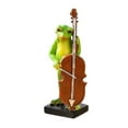 thumbnail image 1 of Estatua de rana, escultura de Animal con Base estable, decoración, figura versátil, adorno para entrada, patios traseros, estantes, estanques, césped Violonchelo, 1 of 8